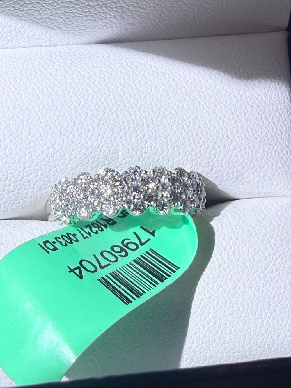 1 CT Lab-Grown Diamond Sterling Silver Cluster Ring – Size 7